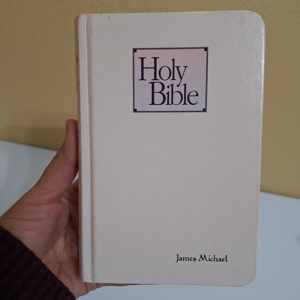 Baby's First Bible‎ w/ Box KJV Holy Bible Keepsake, Nelson 112C, White Hardcover
